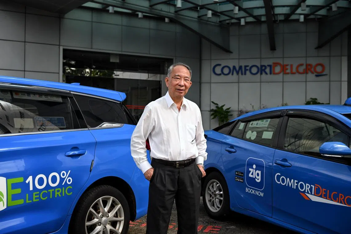 ComfortDelGro group chairman Lim Jit Poh at the ComfortDelGro headquarters located along Braddell Road on March 6, 2023. Mr Lim will be retiring after leading transport giant for 20 years.