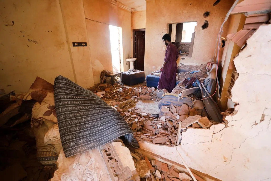Fighting between Sudan’s army and paramilitary forces have damaged hundreds of homes around the capital Khartoum.