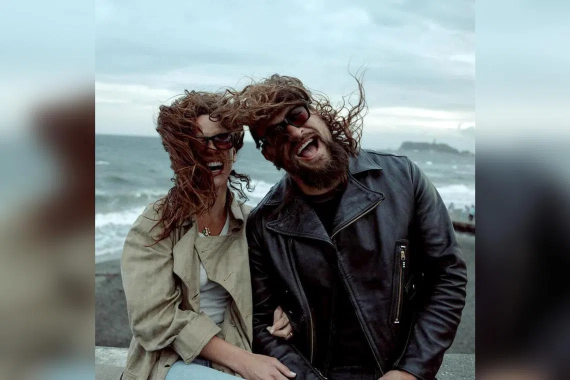 Jason Momoa shared photos with actress Adria Arjona on Instagram on May 20.