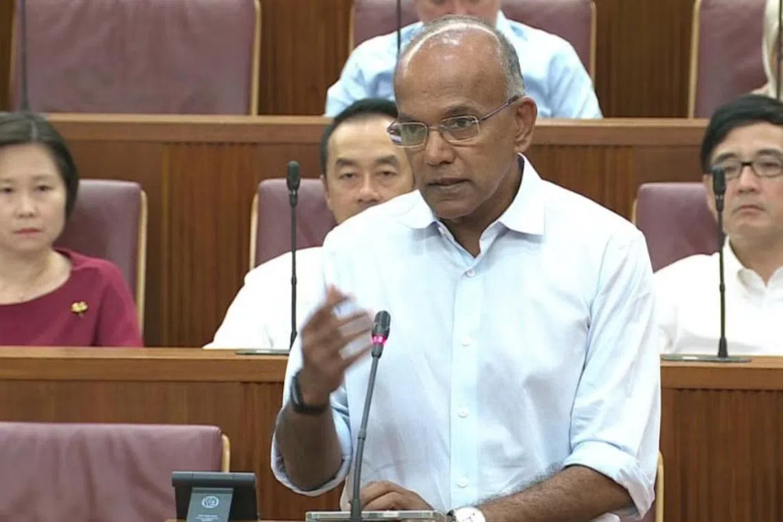 Home Affairs and Law Minister K. Shanmugam touched on Singapore’s drug control policies in a wide-ranging speech in Parliament on May 8.