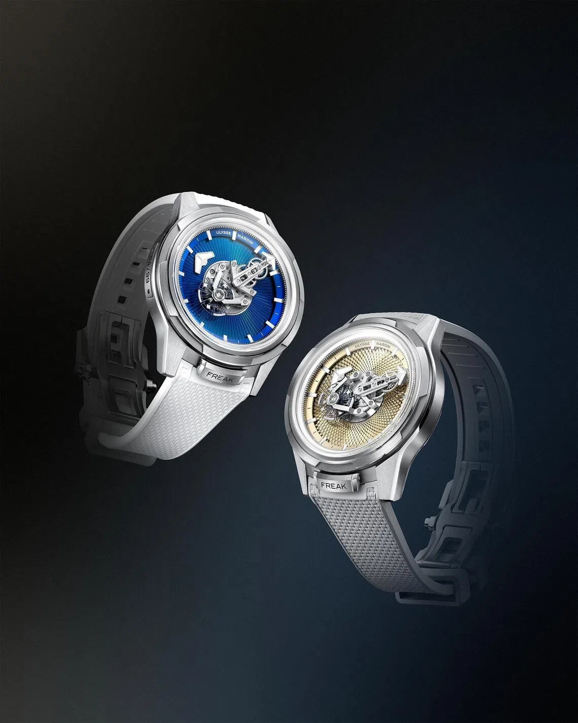 Both Freak One models retain the Freak’s 229-part UN-240 calibre, with a 90-hour power reserve and the efficient Grinder winding system.