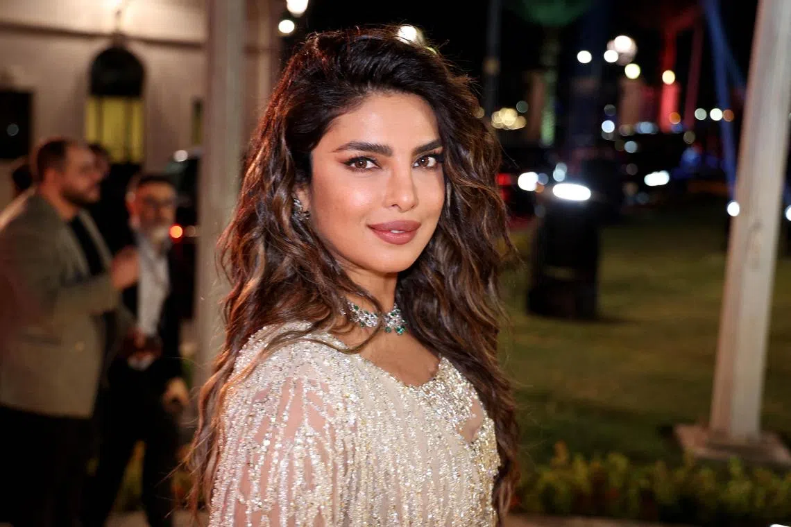 Actress Priyanka Chopra in a handout photo from the Red Sea International Film Festival, where she graced the red carpet in Jeddah, Saudi Arabia, on Dec 1.