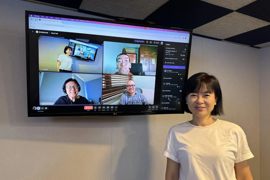 (Clockwise) Communications executive Jonathan Tiong, sociologists Professor Paulin Tay Straughan and Mr Issac Lim, and host Krist Boo.