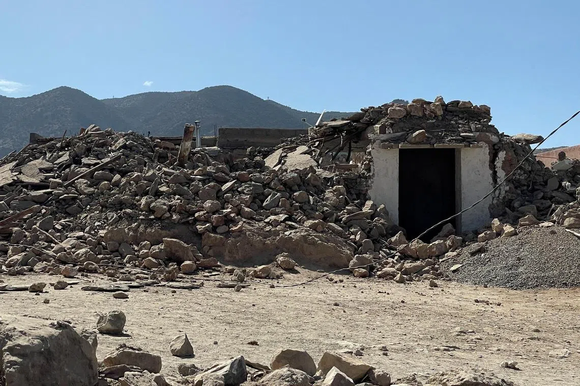 The match went ahead in Marrakech despite the powerful earthquake near the city which killed some 2,100 people.
