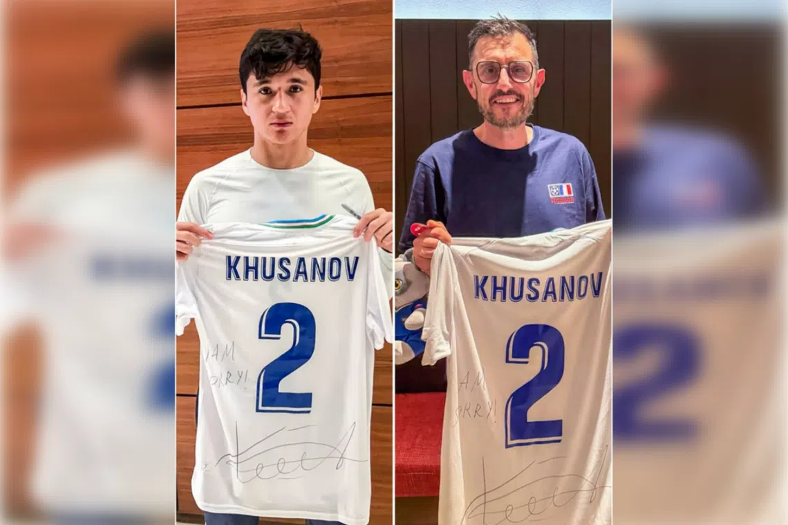 Uzbekistan defender Khusanov sends apology shirt to cameraman he injured in World Cup opener