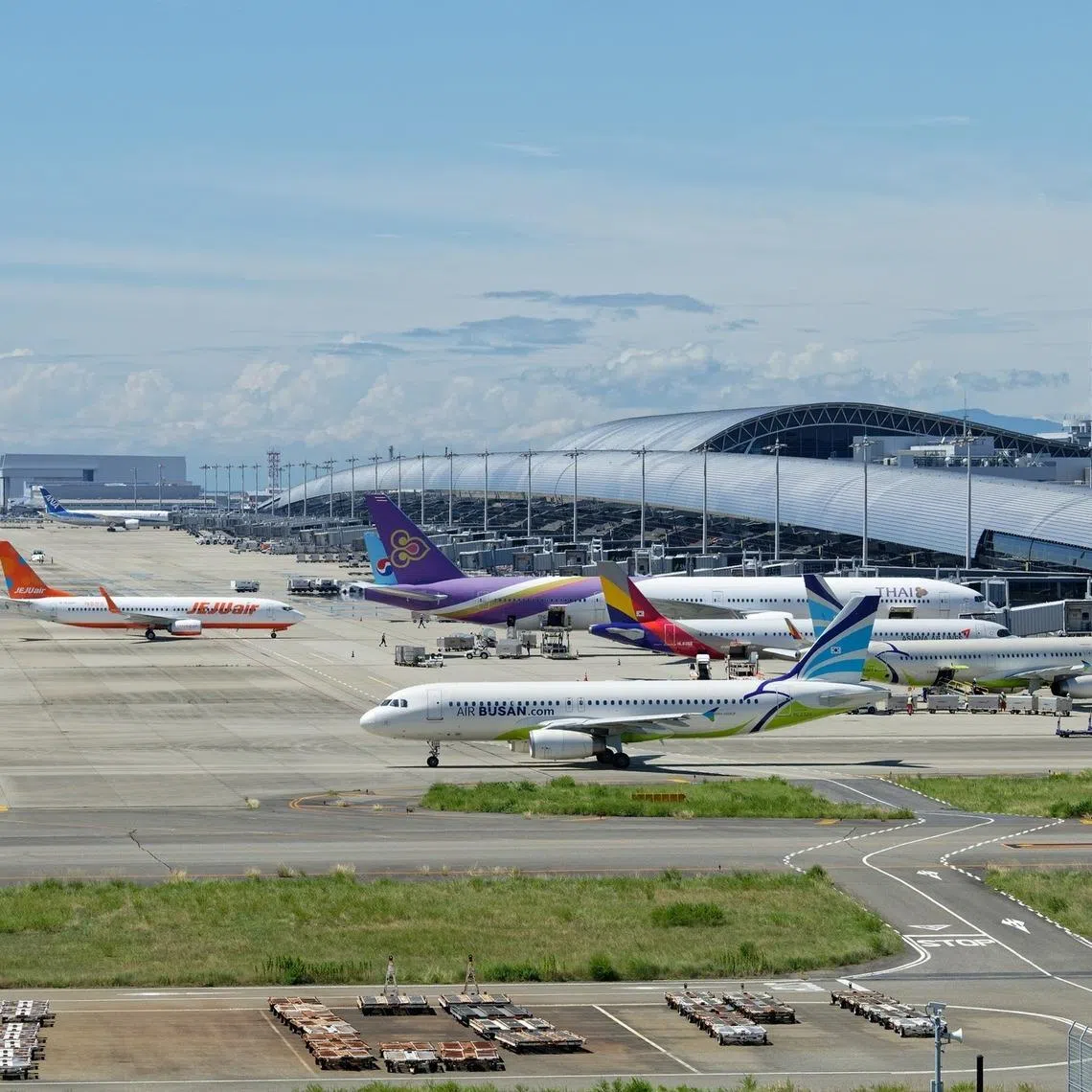 The 48 per cent year-on-year drop in the number of people travelling from Kansai International Airport to China was recorded between Dec 26 and Jan 4.