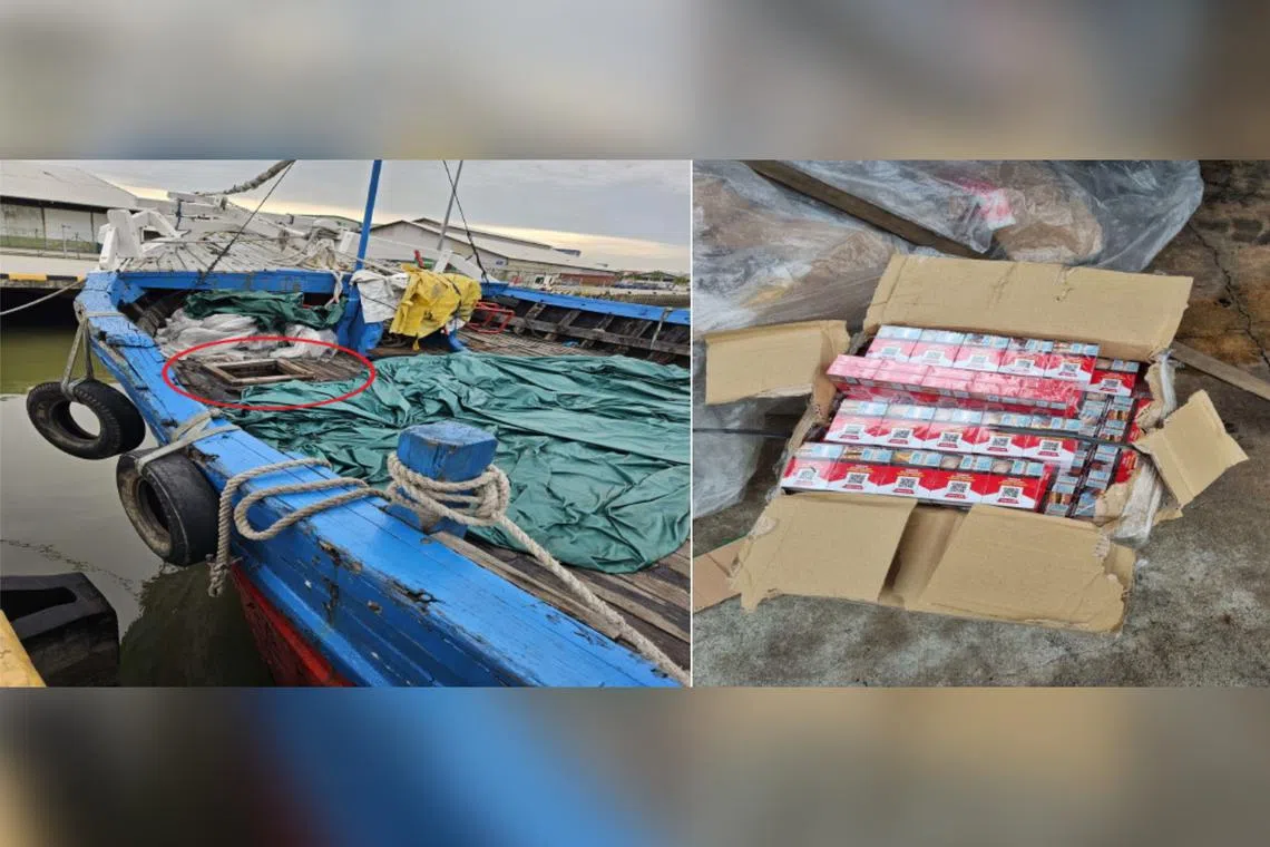 A total of 124 cartons and 30 packets of duty-unpaid cigarettes were seized.
