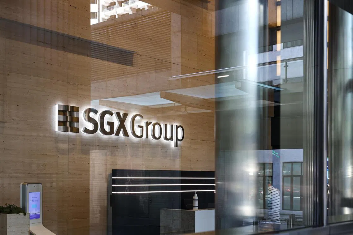Generic pictures of the interior and exterior of SGX
