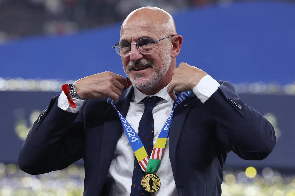 Luis de la Fuente led the under-23 team three years ago in their silver medal finish at the Tokyo Games before being named senior national team manager and winning the European Championship last month.