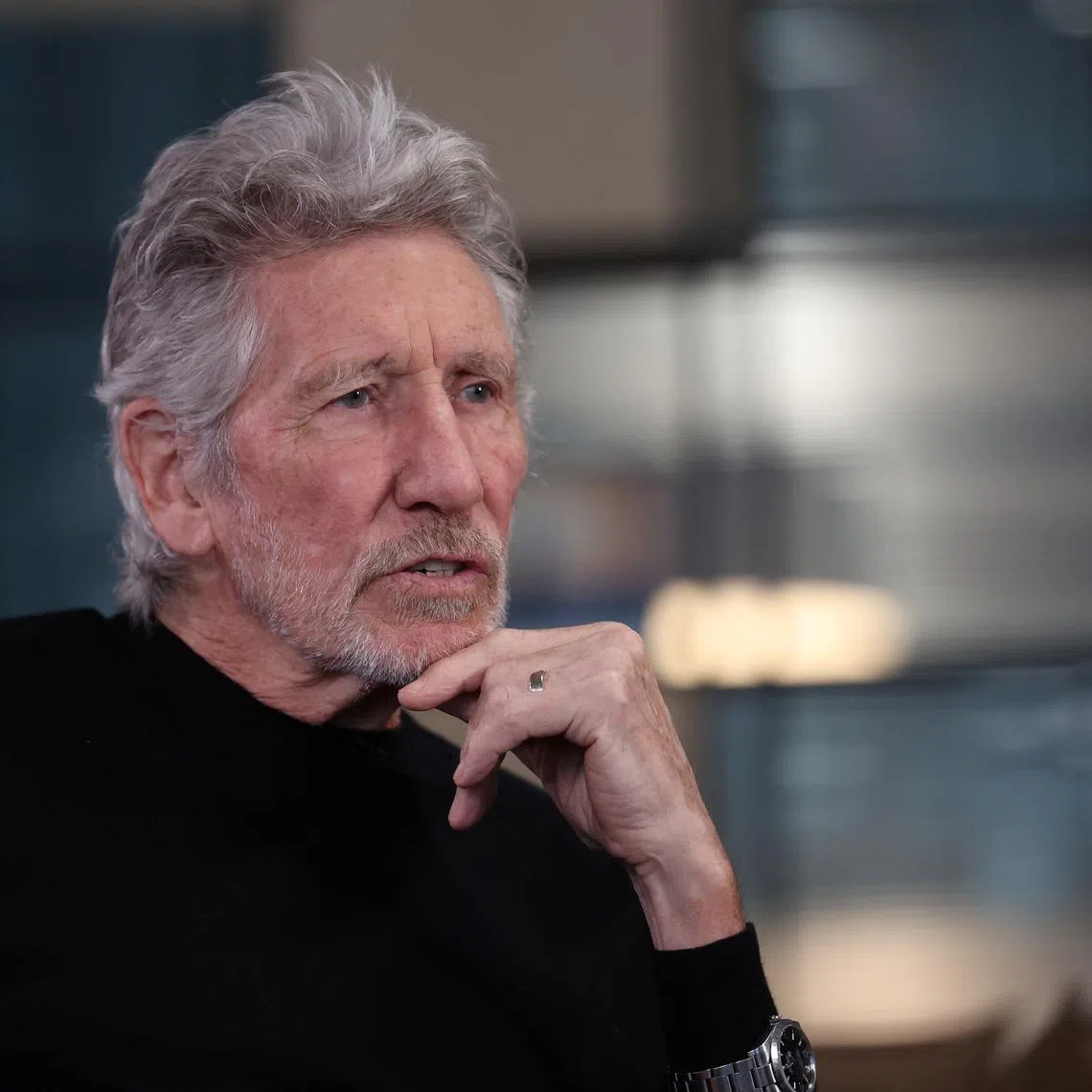 Pink Floyd co-founder Roger Waters speaks during an interview with Reuters in London, Britain, July 1, 2024.  REUTERS/Suzanne Plunkett
