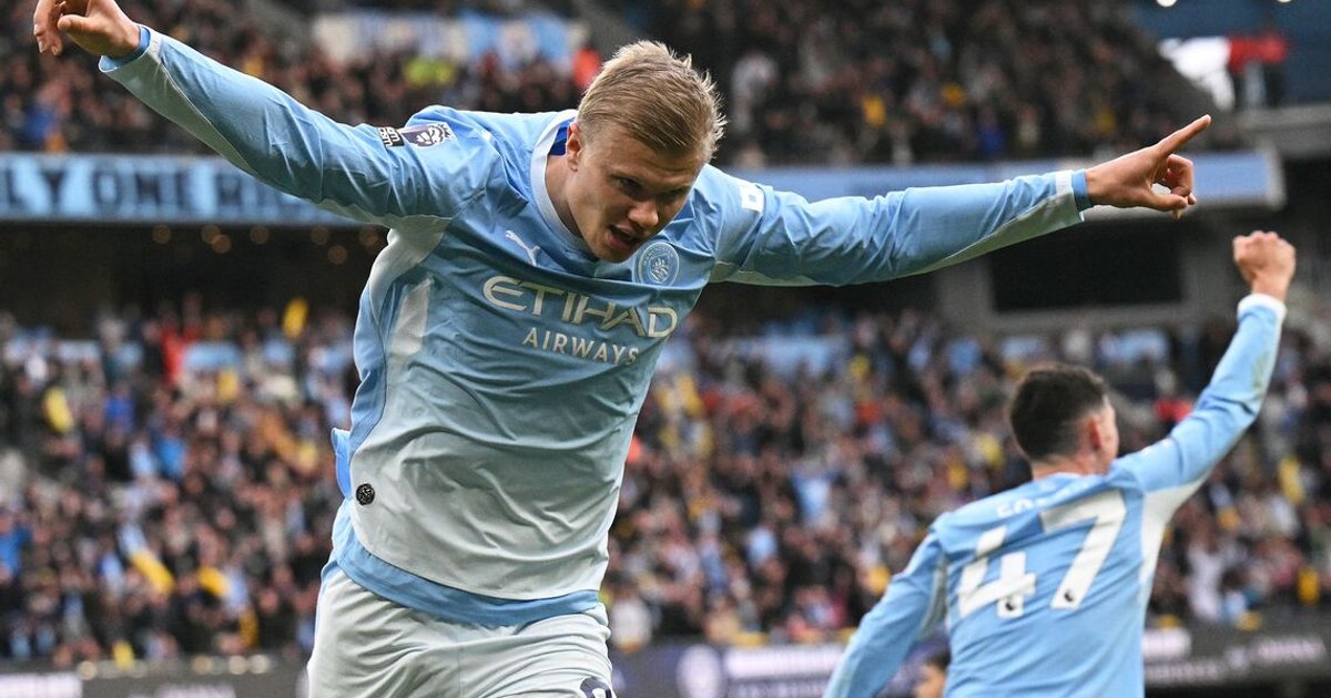 Haaland brace extends Man City's winning start in Premier League