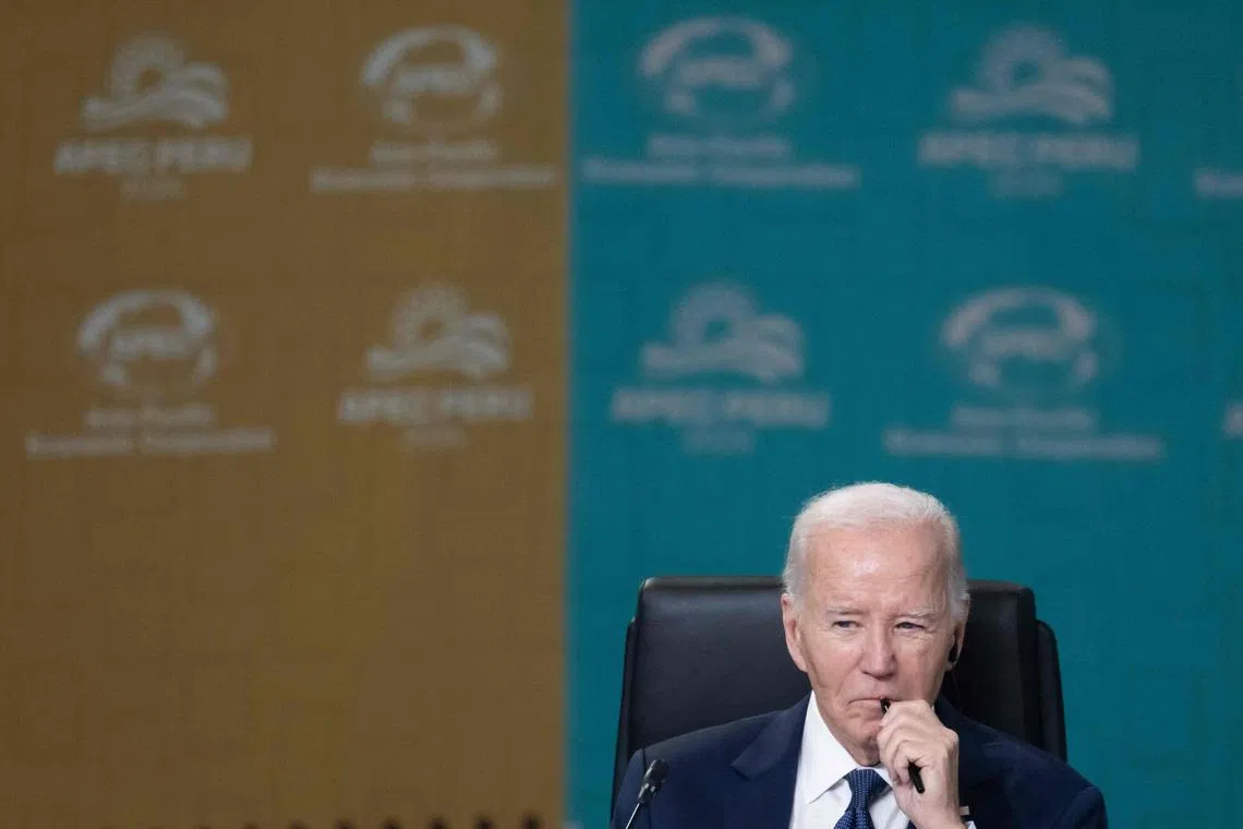 A Mr Biden administration official downplayed the interaction, describing it as a “just a handshake” in the plenary room.