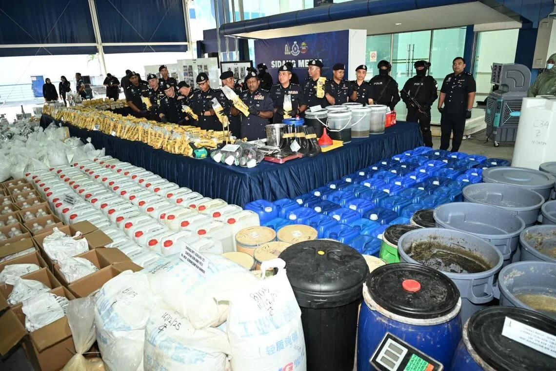 The authorities said the raids produced one of the country's biggest drug seizures.