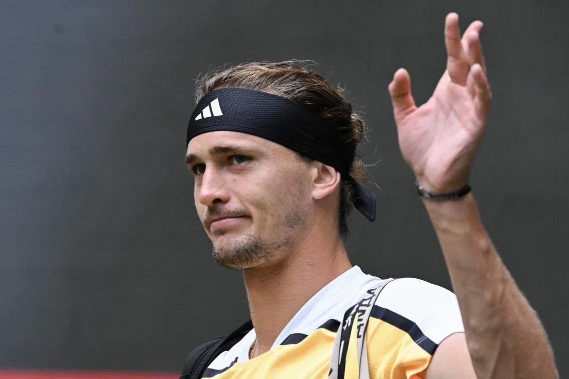 French Open runner-up Zverev, the world number four, beat French opponent  Arthur Fils 6-7 (5/7), 6-3, 6-4.