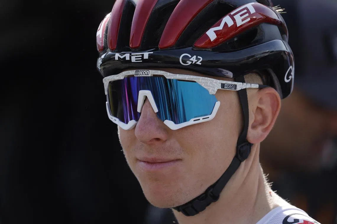 Cycling - Tour de France - UAE Team Emirates Practice - Koge, Denmark - June 29, 2022 UAE Team Emirates' Tadej Pogacar during practice REUTERS/Gonzalo Fuentes/ File Photo