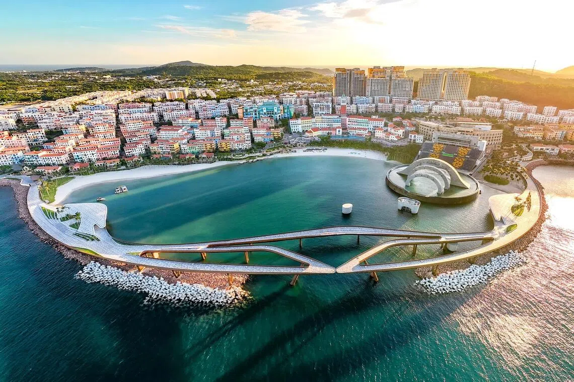 Sunset Town, a tourist attraction inspired by the Mediterranean, was opened in Phu Quoc in 2024.