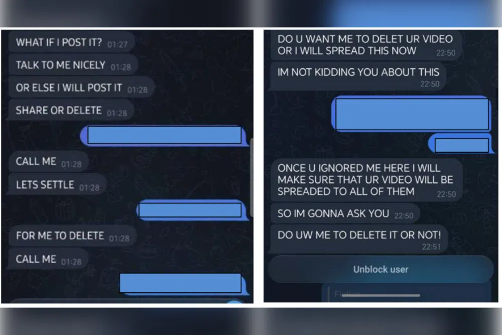 Scammers extort victims by threatening to share their sexually explicit videos or photos.