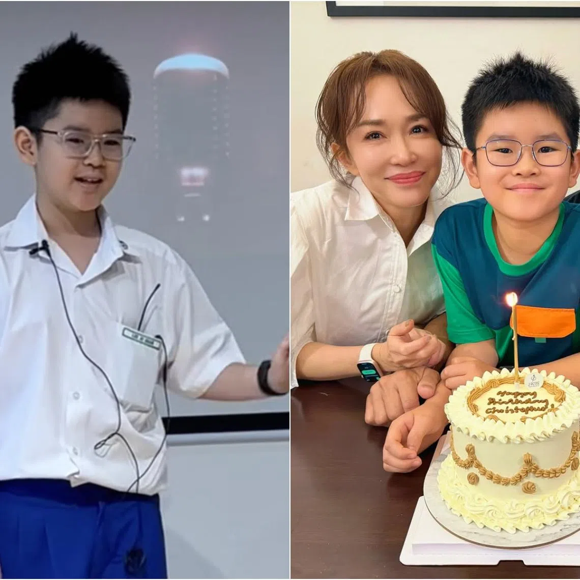 Zed, the only child of local celebrity couple Fann Wong and Christopher Lee, gave a speech in November during the Youth Orator Championships 2025.