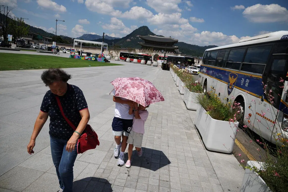 In Seoul, daily highs are forecast to reach 35 deg C or higher through July 31.