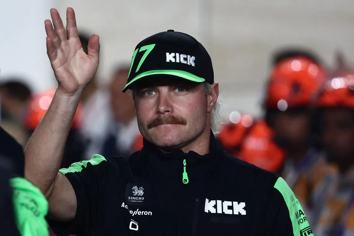 F1 driver Valtteri Bottas was not retained by Sauber ahead of their takeover by Audi.