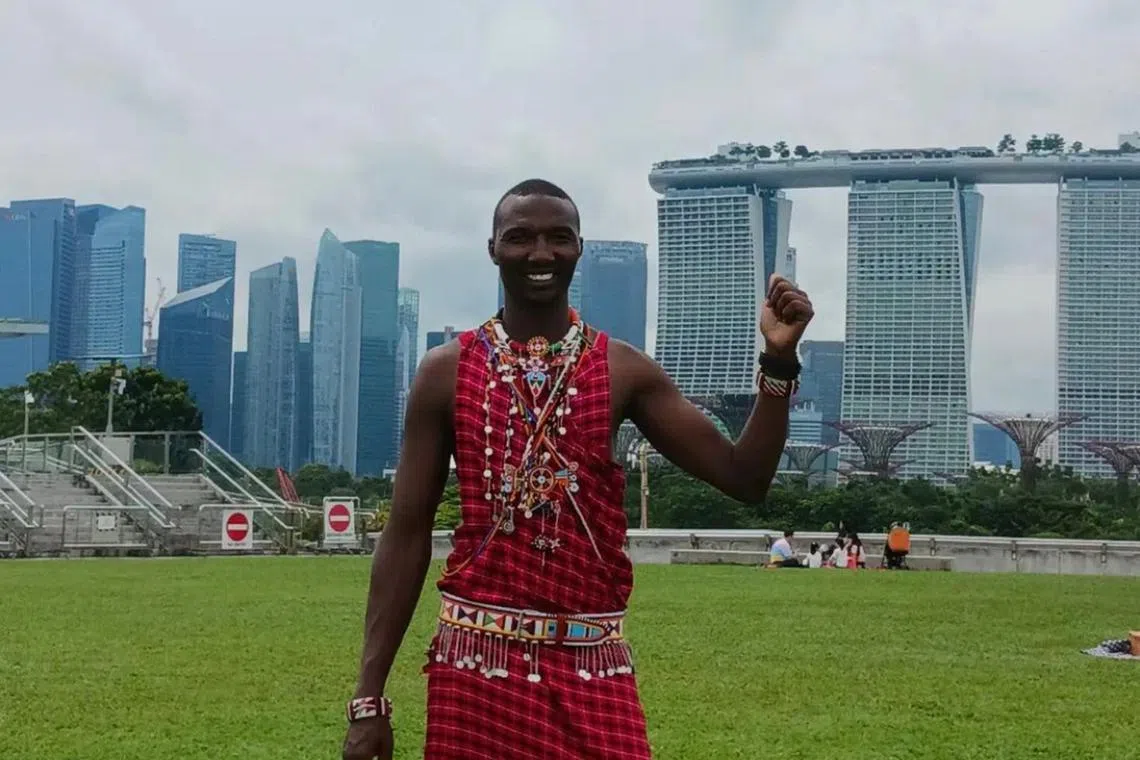 Mr Godfrey Kinyaga is in Singapore to speak about rhino conservation.