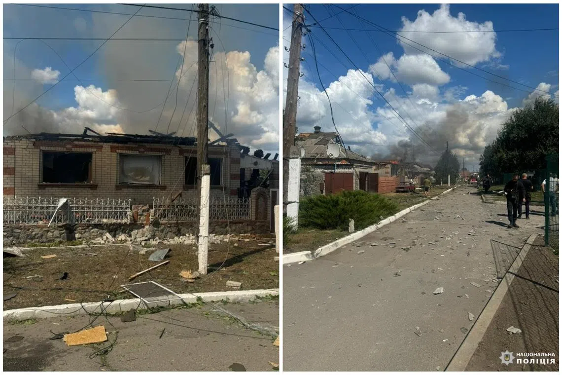 Six people, including a 12-year-old child, were injured due to Russian shelling in the village of Zolochiv, Ukrainian police said.