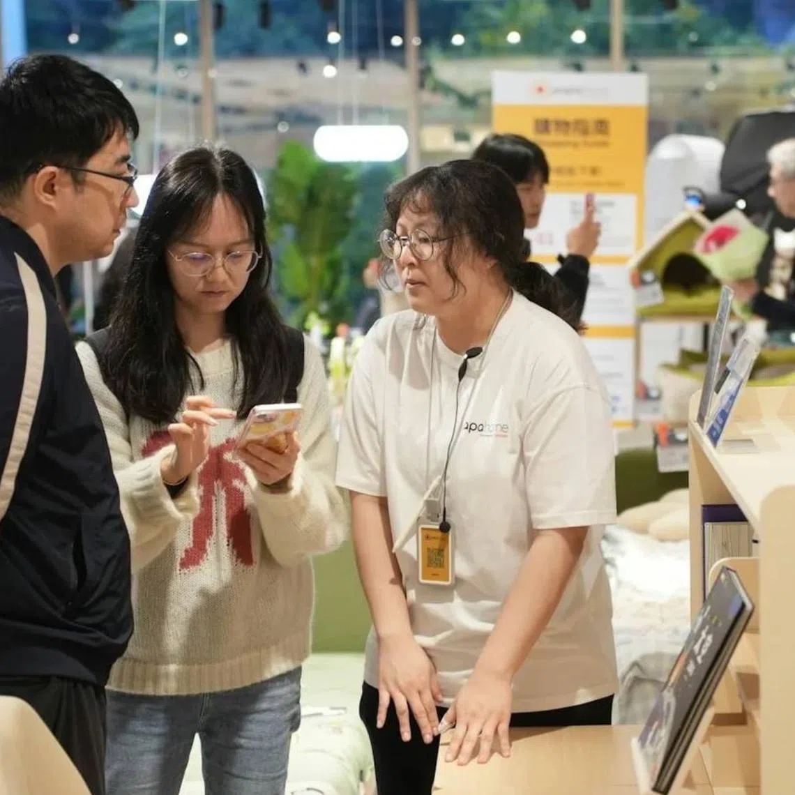 Visitors got to browse more than 10,000 furniture products from 100 Taobao merchants and physically test out different display pieces.