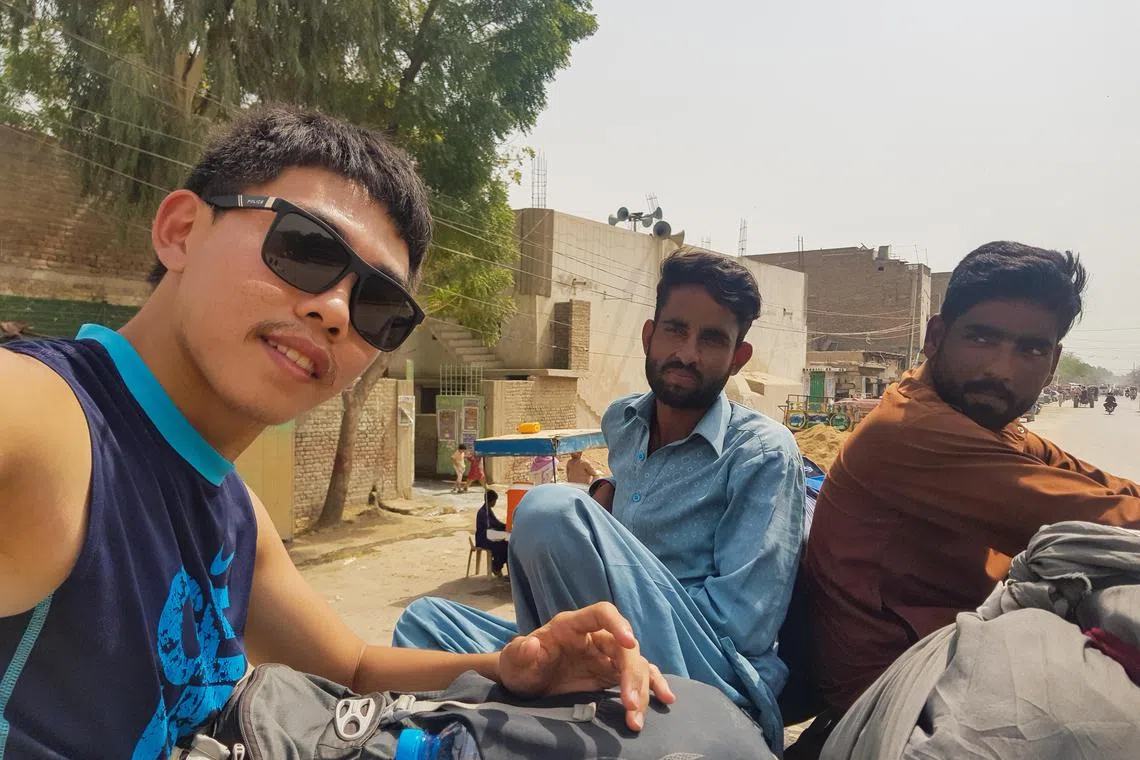 Jeshua Soh, pictured here in Pakistan, travelled to 55 countries across five continents during the pandemic and spent about $1,500 per month during his trip.