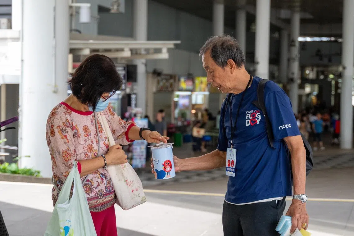 The Kidney Dialysis Foundation’s annual flag day.
