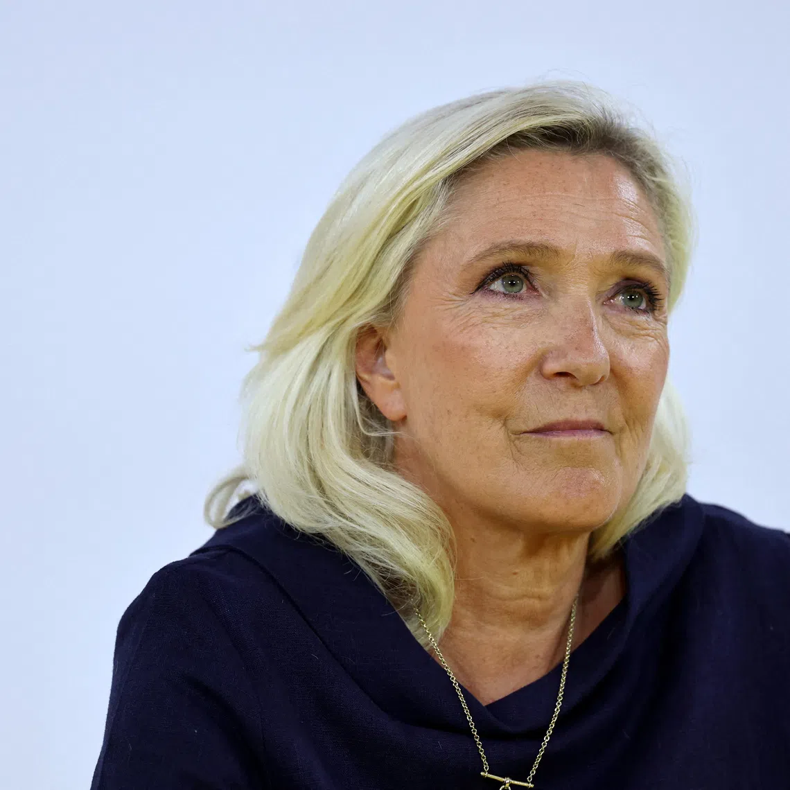French far-right leader and member of parliament Marine Le Pen, President of the French far-right National Rally (Rassemblement National - RN) party parliamentary group, attends a debate with other candidates for the 2027 French presidential election during the MEDEF summer forum \"La Rencontre des Entrepreneurs de France, La REF\" in Paris, France, August 27, 2026. REUTERS/Stephanie Lecocq
