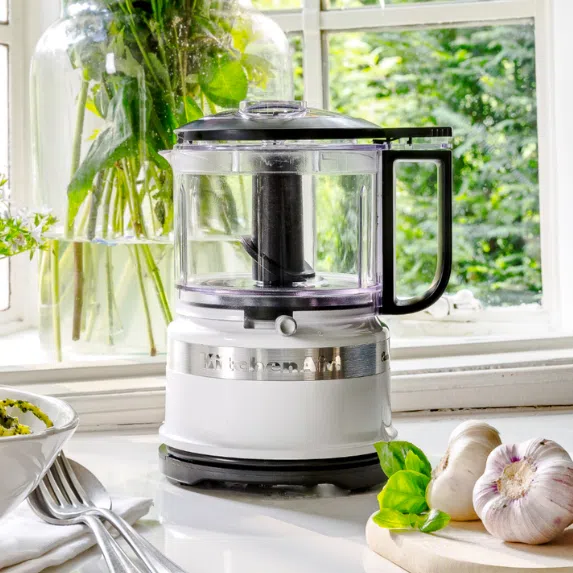 KitchenAid food processor in white