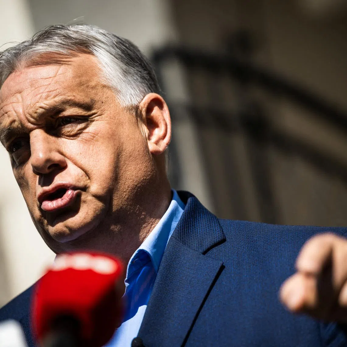 Former Hungarian Prime Minister Viktor Orban holds a pressed conference in Budapest, Hungary, July 22, 2026. REUTERS/Marton Monus