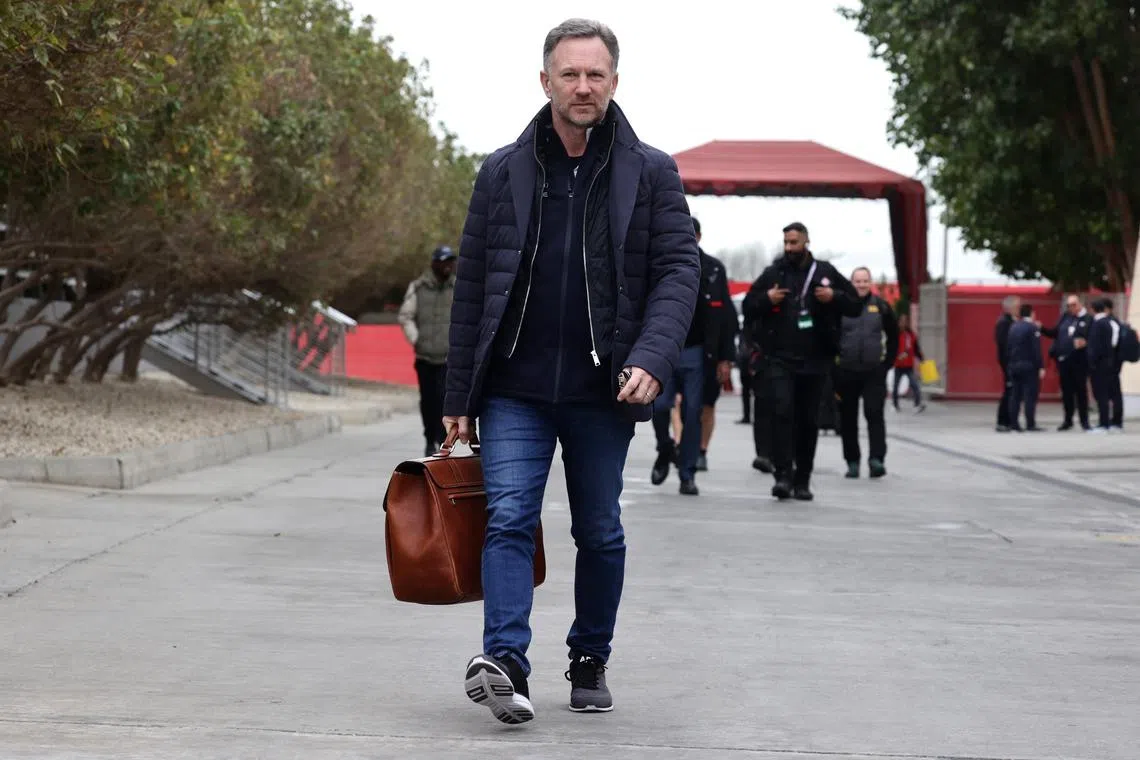 Formula One F1 - Pre-Season testing - Bahrain International Circuit, Sakhir, Bahrain - February 27, 2025 Red Bull team principal Christian Horner ahead of testing REUTERS/Jakub Porzycki