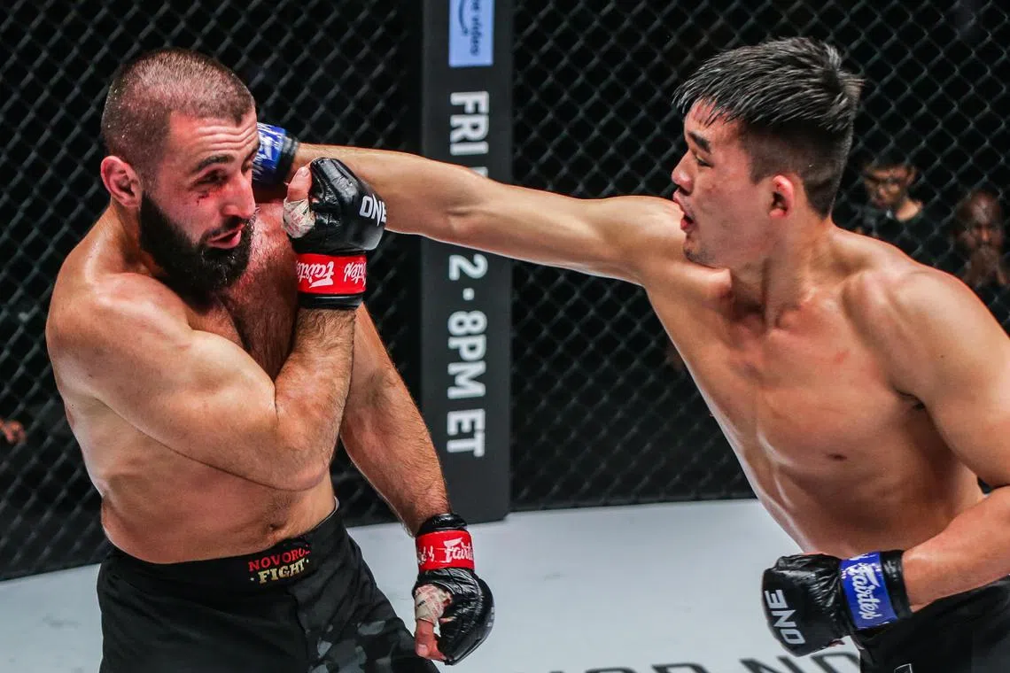 Christian Lee during his last bout in November 2022 when he went on to secure a fourth-round TKO over Kiamrian Abbasov

Credit: One Championship