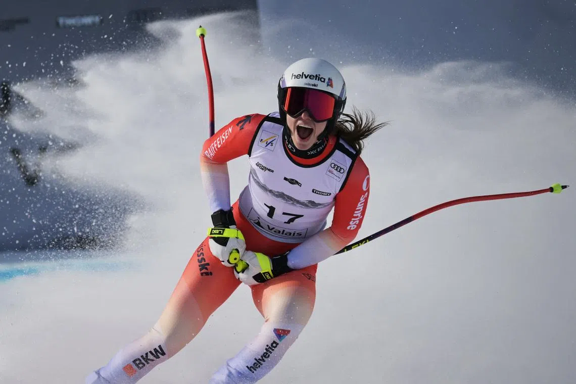Alpine skiing-Blanc boosts Swiss Olympic hopes with home super-G success