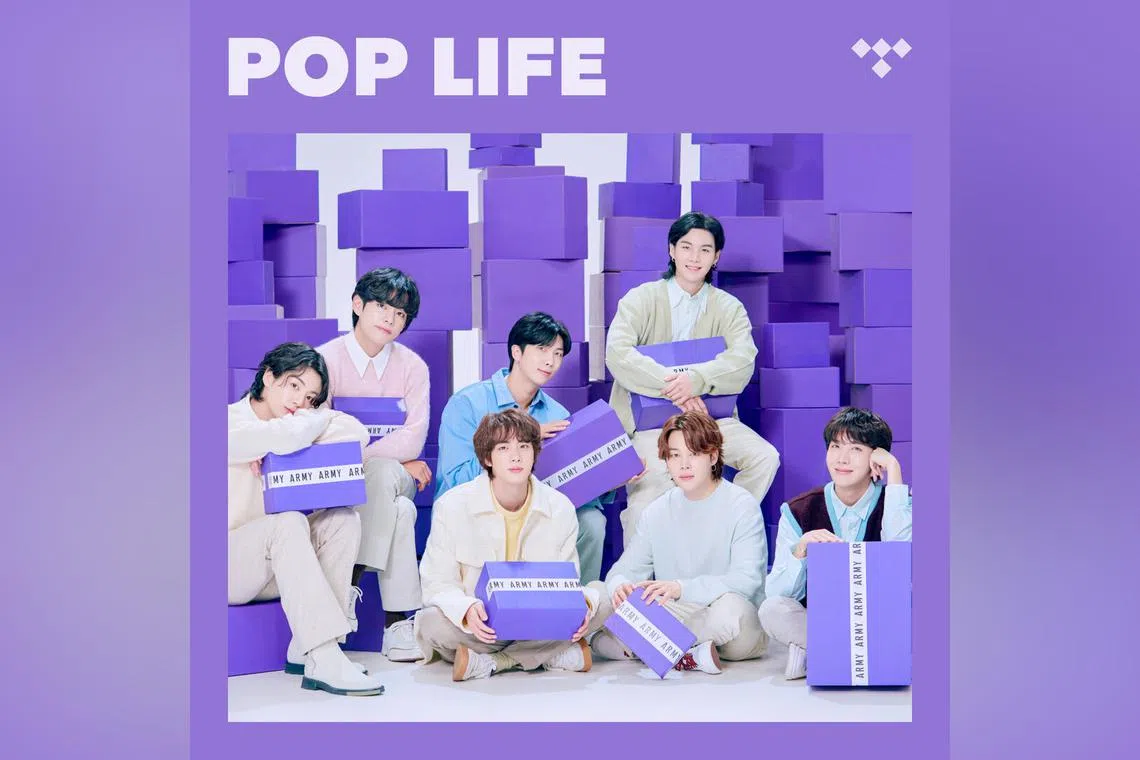 A group image of BTS members for the band's 10th anniversary festival, 2023 BTS Festa.