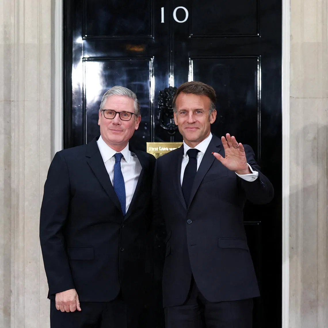 British Prime Minister Keir Starmer welcomes French President Emmanuel Macron at 10 Downing Street, in London, Britain, June 7, 2026. REUTERS/Isabel Infantes/File Photo