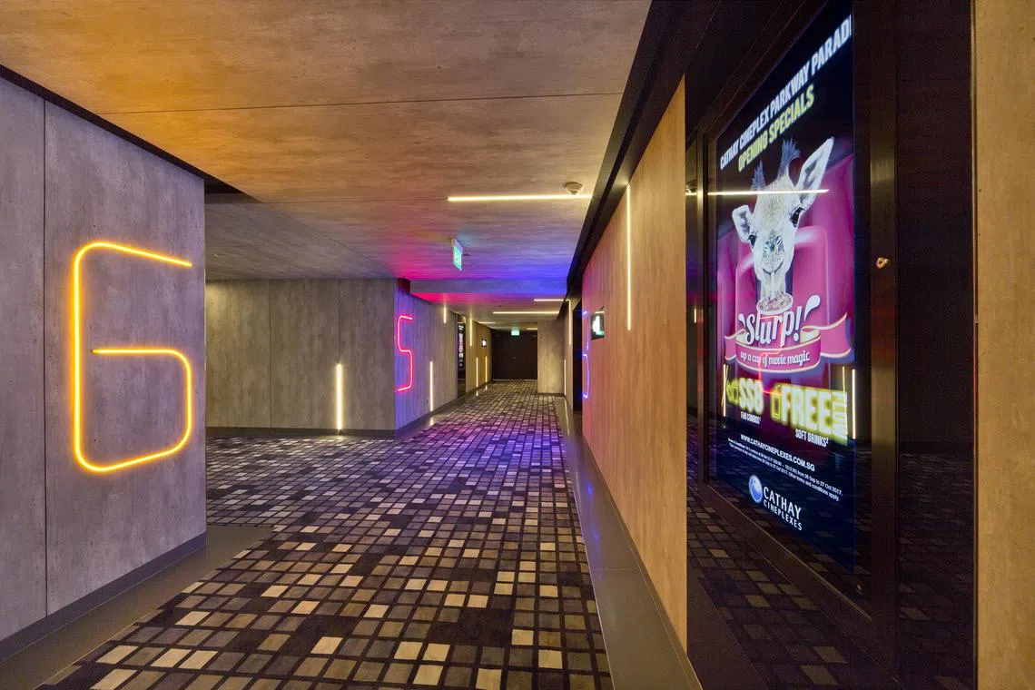The cineplex began operations in 2017, and is located on the seventh floor of the mall. 