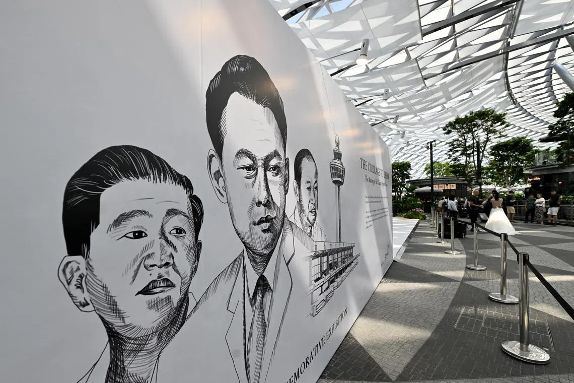 'The Courage to Dream' exhibition tells the story of Changi Airport and how the late Mr Lee Kuan Yew's visionary leadership paved the way for the growth of Singapore as a leading air hub. 