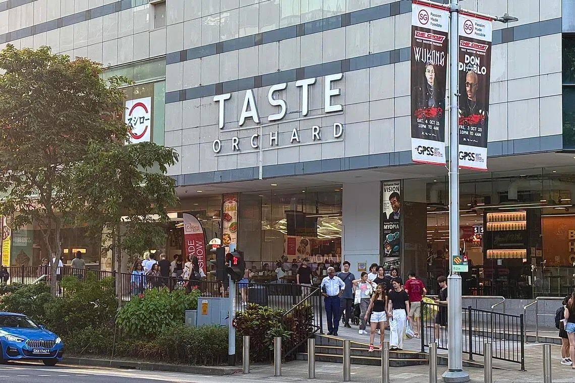 The former OG Orchard Point building reopened as Taste Orchard in February 2024, with anchor tenant and supermarket chain Eccellente by Hao Mart occupying three levels.