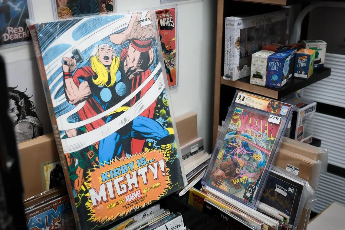 Some of the issues on sale at Kalibak’s Kave.