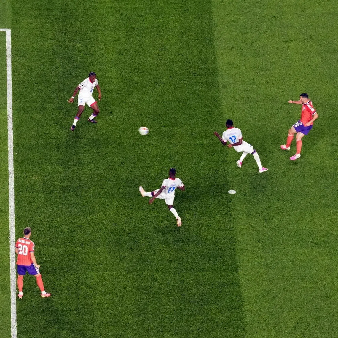 Scotland's John McGinn scoring their winner in the 1-0 victory over Haiti at the World Cup on June 13.
