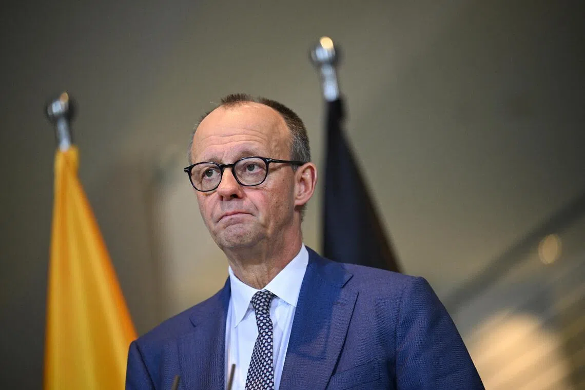 Germany's Mr Merz said the talks were only at an initial stage and no decision was imminent.