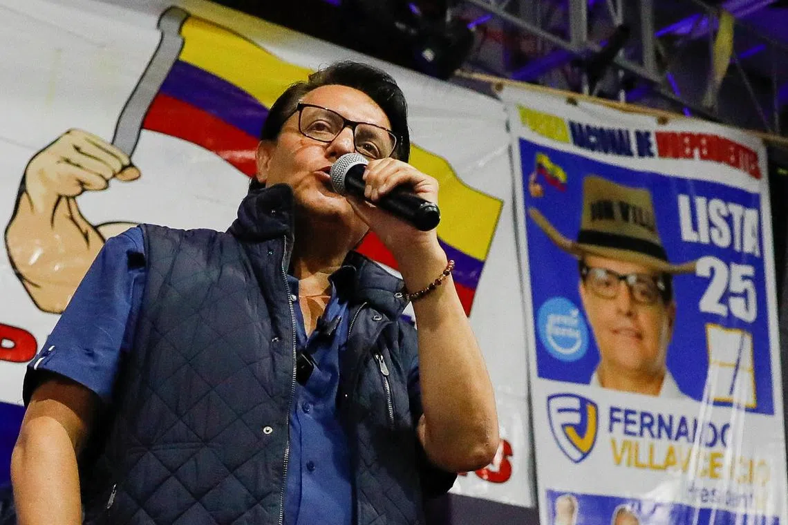 Ecuadorean presidential candidate Fernando Villavicencio was killed on Wednesday.
