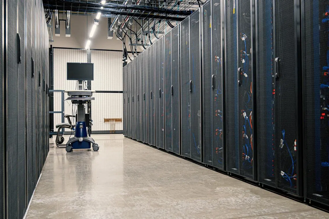 Server racks on data Centre