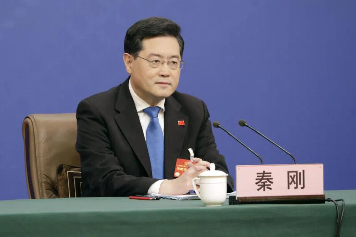 Mr Qin said that “the more unstable the world becomes, the more imperative it is for China and Russia to steadily advance their relations”.