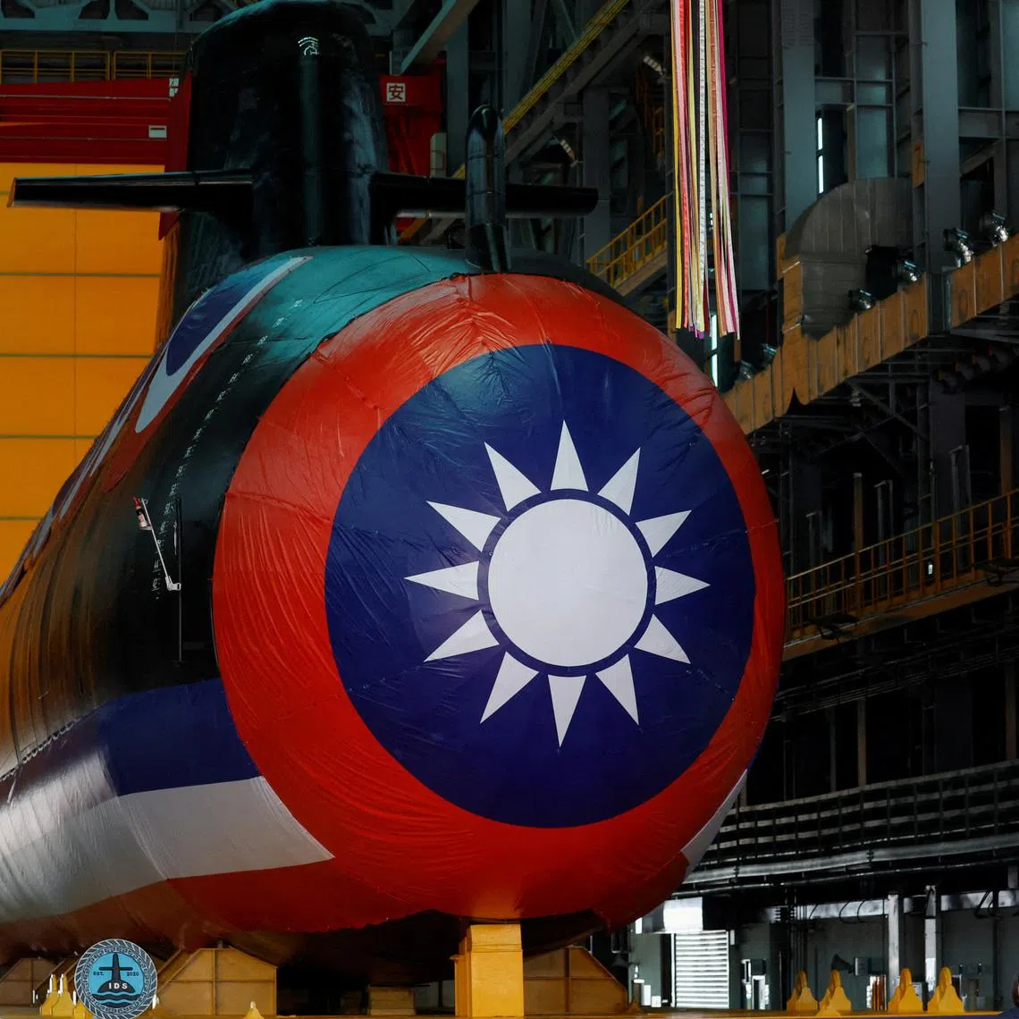 Taiwan's President Tsai Ing-wen attends the launching ceremony of Narwhal, its first domestically built submarine, in Kaohsiung, Taiwan September 28, 2023. REUTERS/Carlos Garcia Rawlins