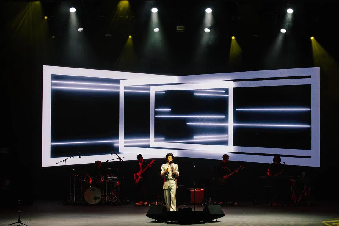 Thai singer-songwriter Jeff Satur onstage during his sold-out two-night concert in Singapore.

