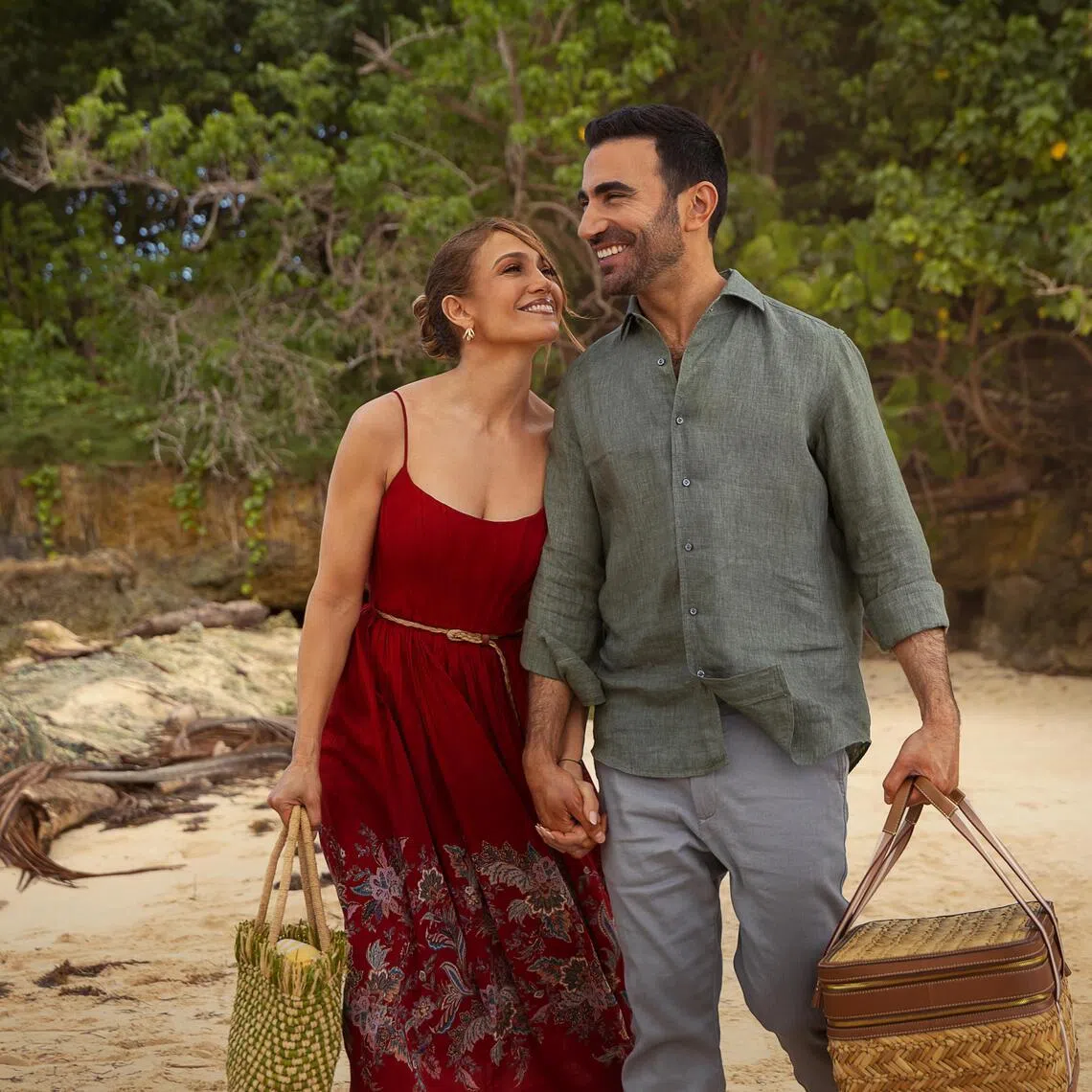Jennifer Lopez (left) and Brett Goldstein in Office Romance. 