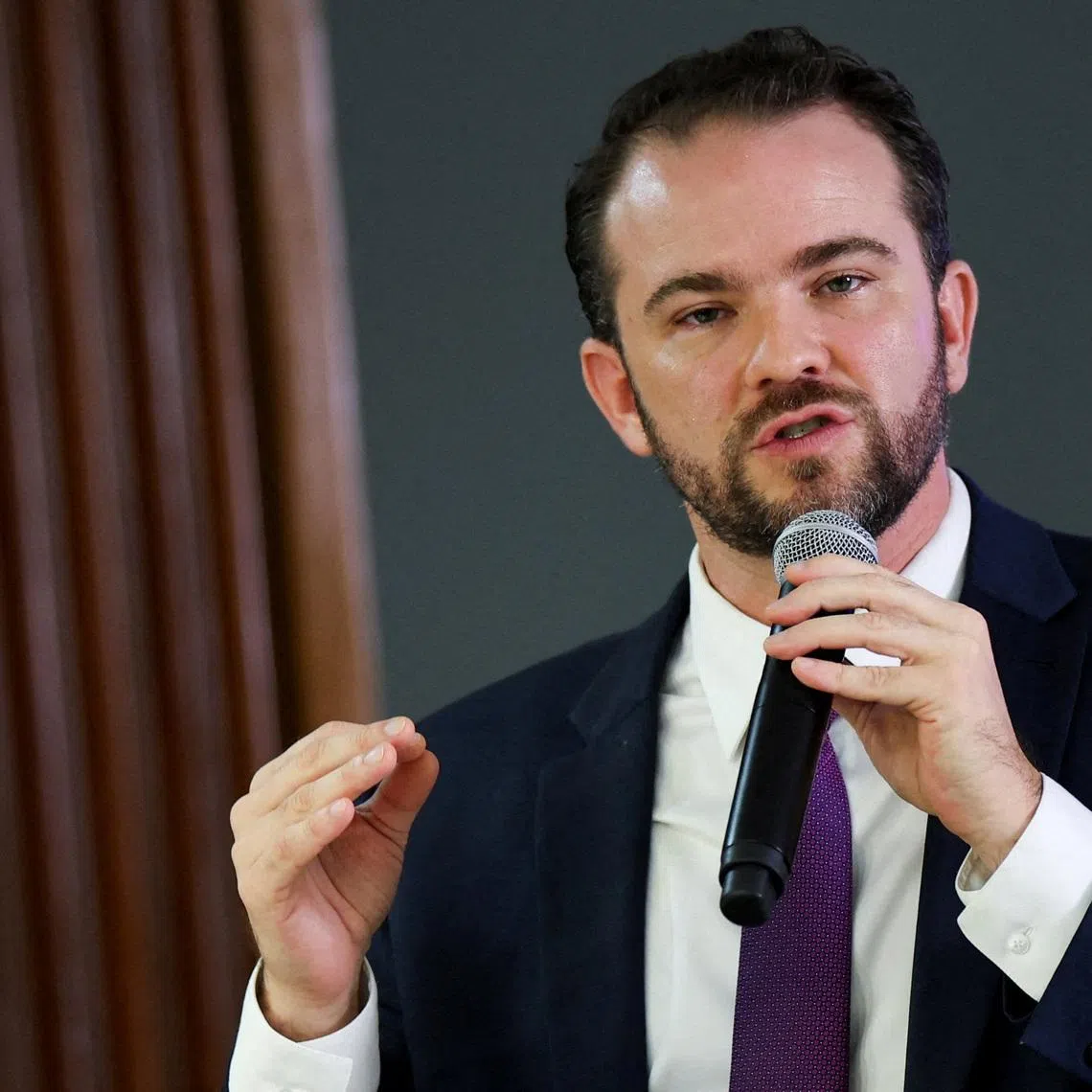 Brazil's Finance Minister Dario Durigan speaks during a ministerial meeting at the Planalto Palace in Brasilia, Brazil, March 31, 2026. REUTERS/Adriano Machado